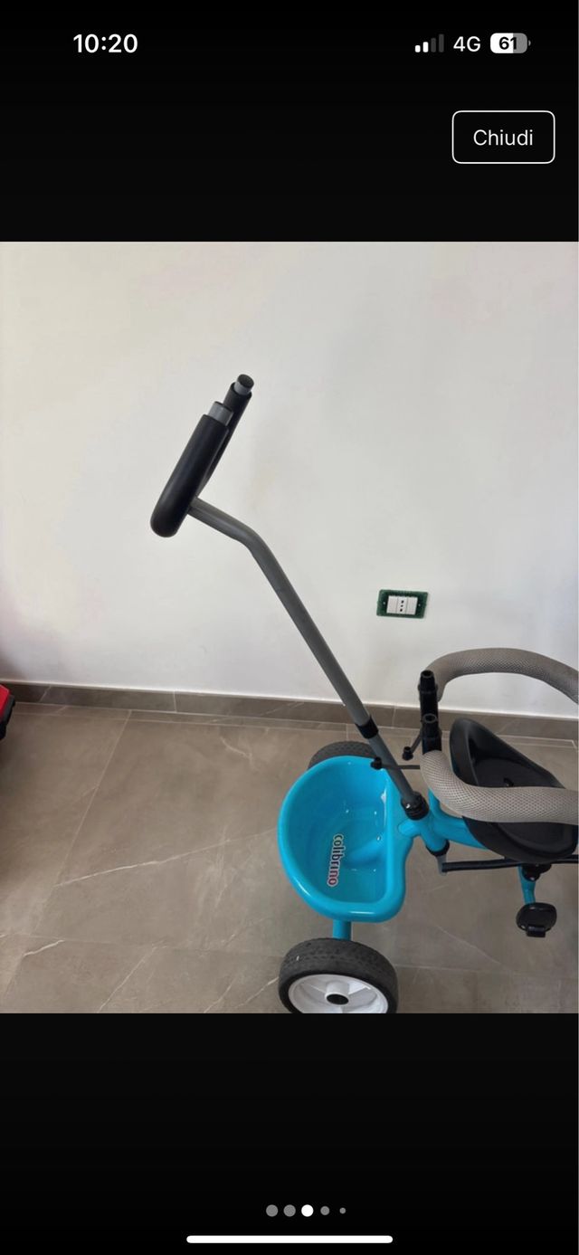 Triciclo azzurro Colibrino