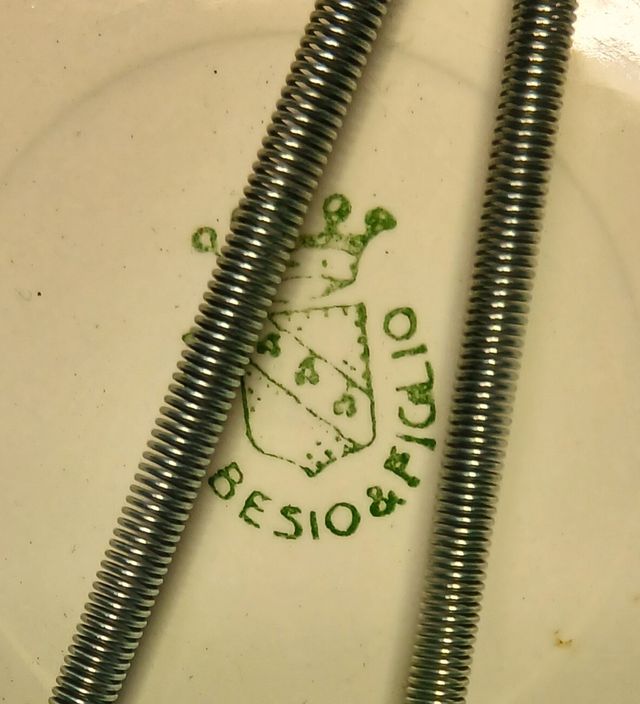 Piatto Besio & Figlio - Uccello e Fiori