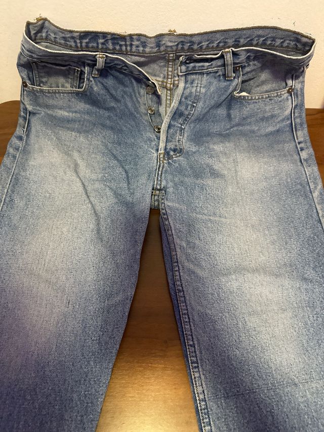 Jeans larghi uomo blu taglia M