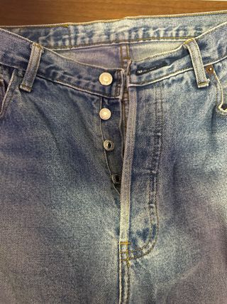Jeans larghi uomo blu taglia M