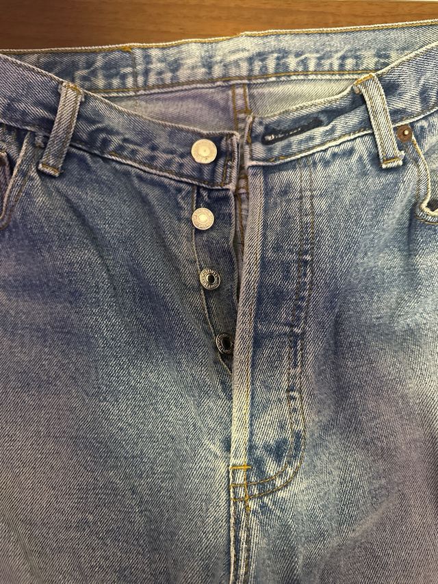 Jeans larghi uomo blu taglia M