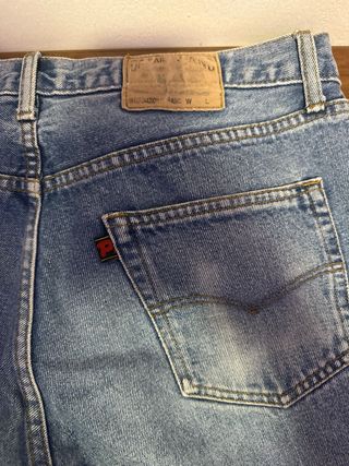 Jeans larghi uomo blu taglia M
