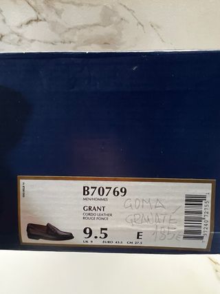 Zapatos Sebago Hombre Granate Talla 43.5