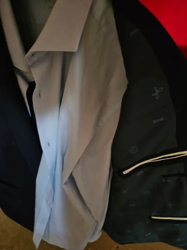 Traje de chaqueta azul