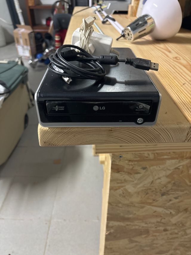 Lector CD LG Externo Negro