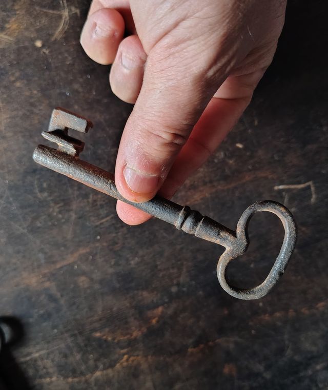 Antica chiave in ferro '800