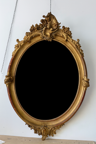 Specchiera ovale antica Napoleone III