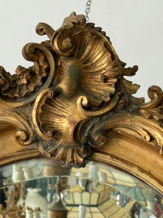 Specchiera ovale antica Napoleone III