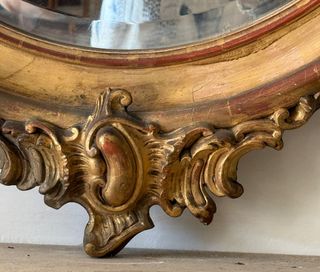 Specchiera ovale antica Napoleone III