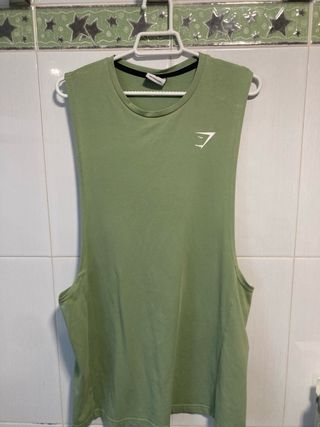 Camiseta tirantes Gymshark verde