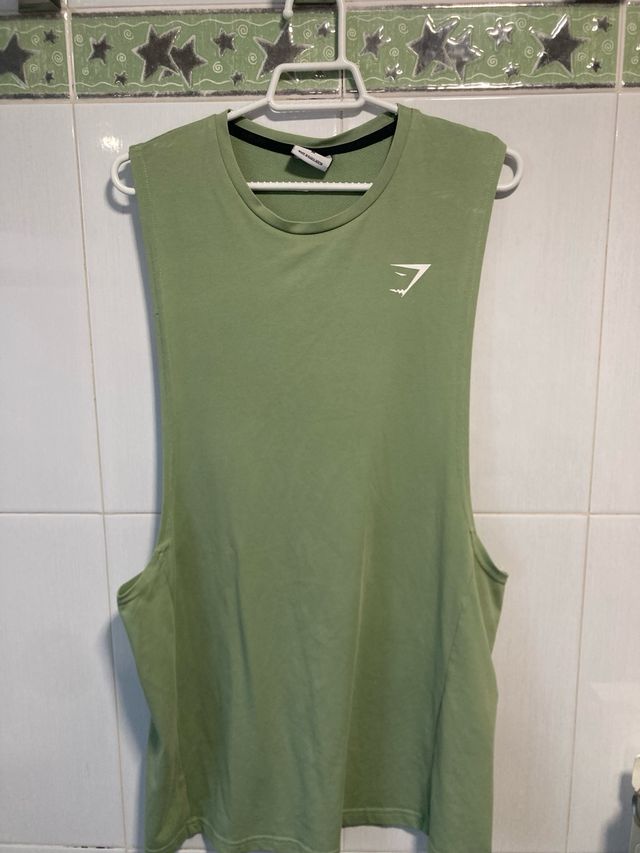 Camiseta tirantes Gymshark verde