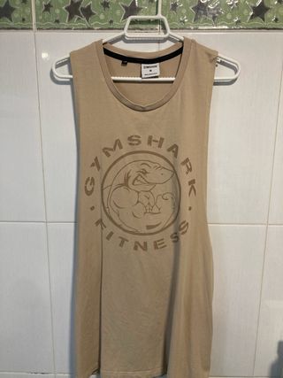 Camiseta tirantes Gymshark M beige