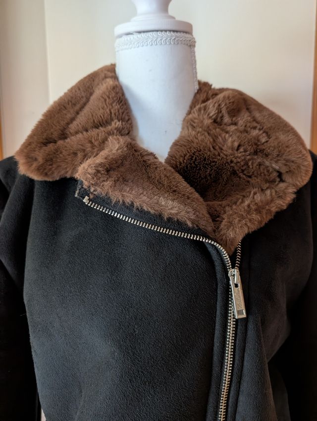 Chaqueta Hollister Piel Sintética Talla L