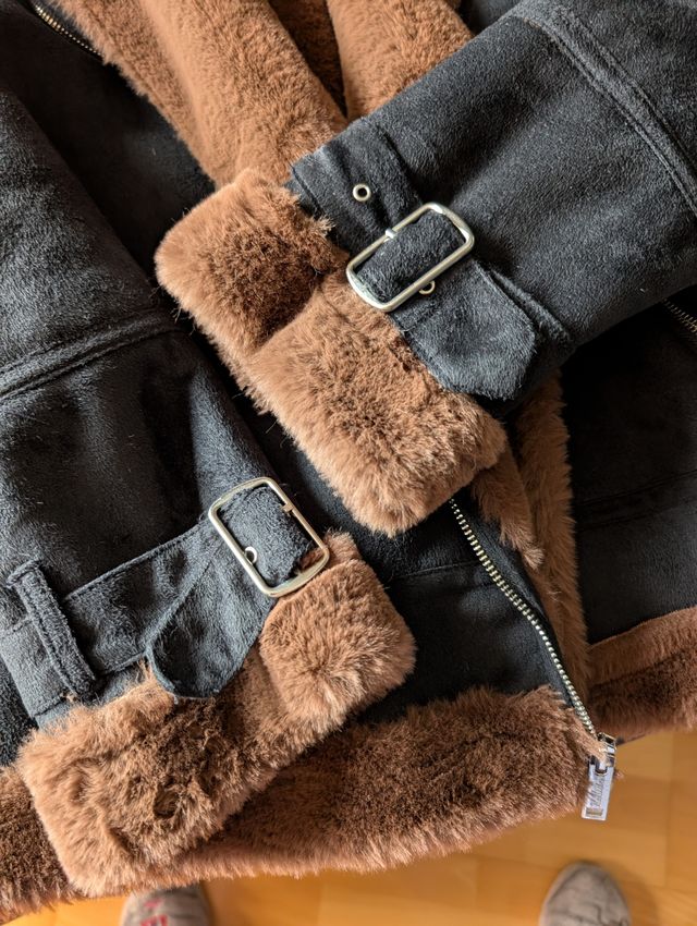 Chaqueta Hollister Piel Sintética Talla L