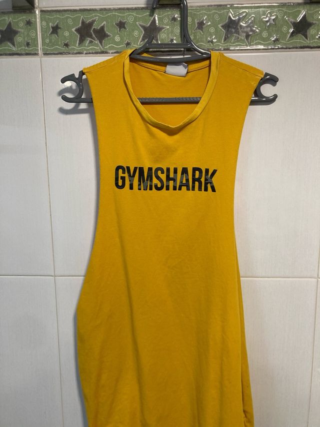 Camiseta tirantes Gymshark amarilla