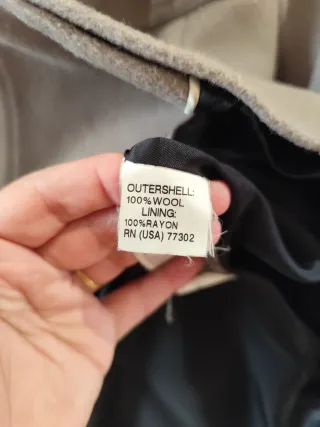 Abrigo premamá  100% lana Zara Beige