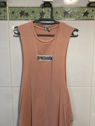 Camiseta tirantes Gymshark rosa