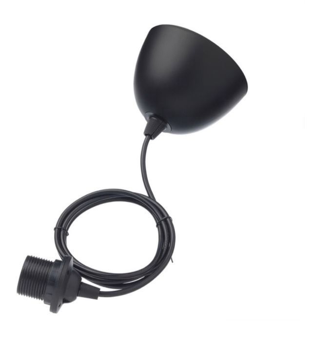 Portalámparas IKEA Hemma Negro