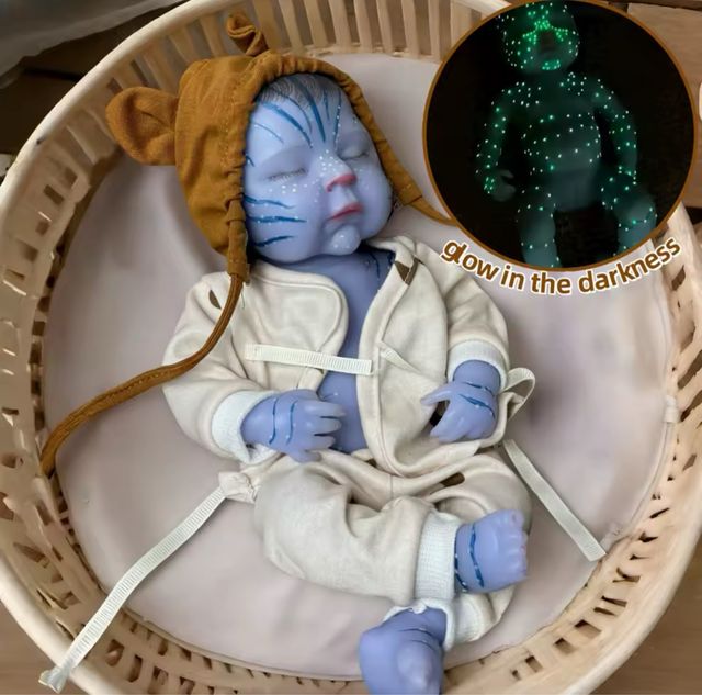 Muñeca Reborn Bebé Avatar Luminiscente