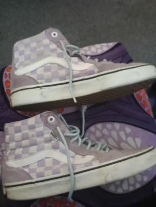 Zapatillas Vans Checkerboard Moradas