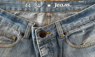 Pantalón Vaquero Hombre Blanco Jeans Talla L