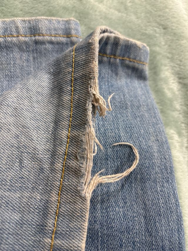 Pantalón Vaquero Hombre Blanco Jeans Talla L