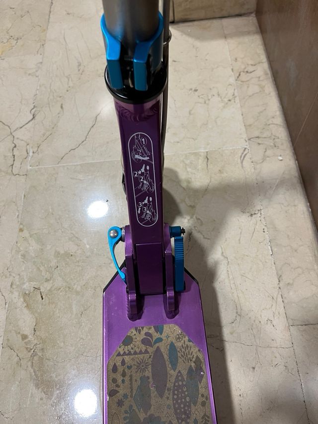 Patinete Oxelo MID5 Plata / Morado