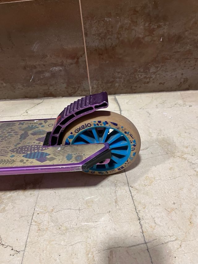 Patinete Oxelo MID5 Plata / Morado