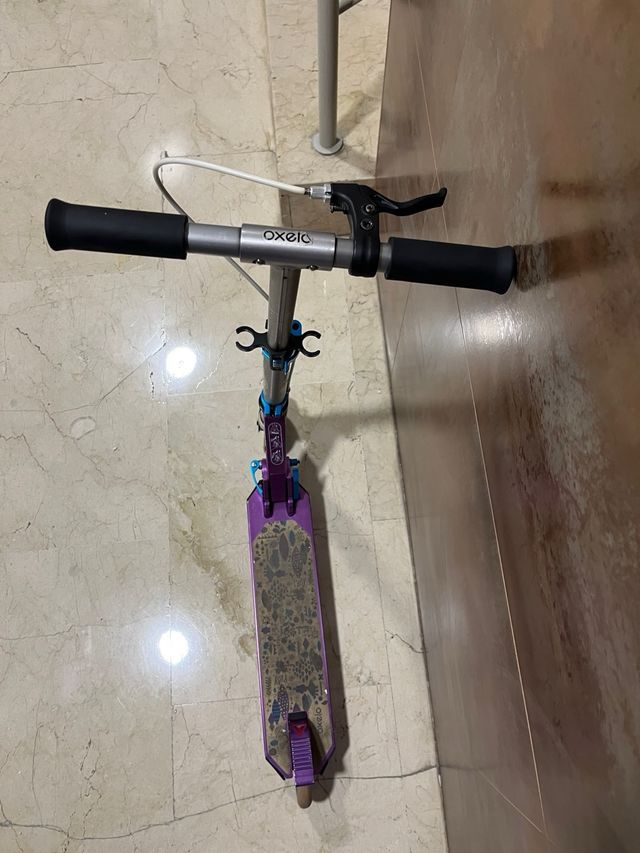 Patinete Oxelo MID5 Plata / Morado