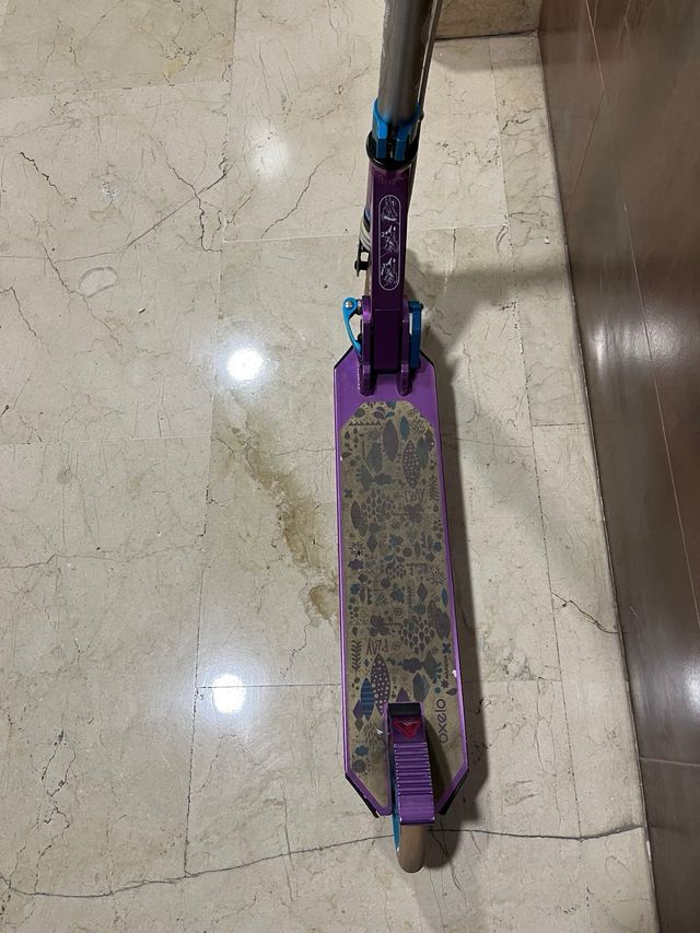 Patinete Oxelo MID5 Plata / Morado