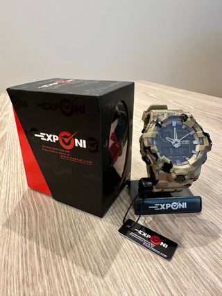 Reloj EXPONI Deportivo Negro y Verde