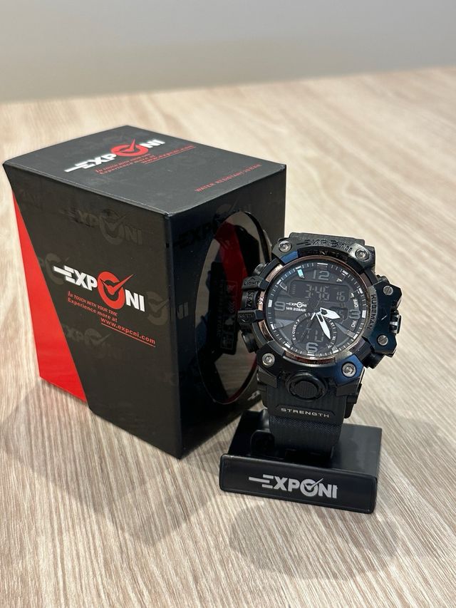 Reloj EXPONI Deportivo Negro y Verde