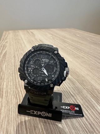 Reloj EXPONI Deportivo Negro y Verde