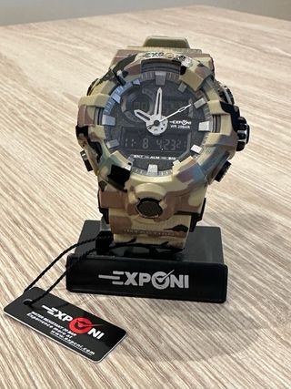 Reloj EXPONI Deportivo Negro y Verde
