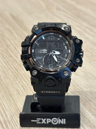 Reloj EXPONI Deportivo Negro y Verde