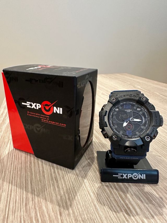 Reloj EXPONI Deportivo Negro y Verde