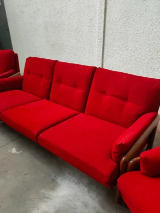Sofa Sillones Tela Pana Dinamark Mid Century