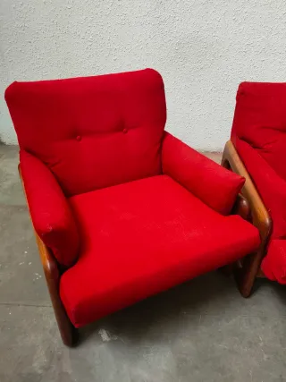 Sofa Sillones Tela Pana Dinamark Mid Century