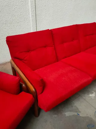 Sofa Sillones Tela Pana Dinamark Mid Century
