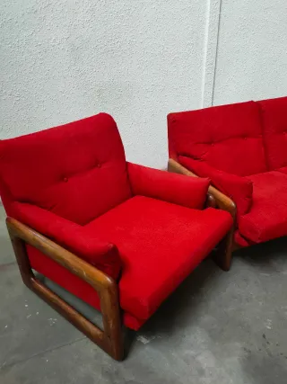 Sofa Sillones Tela Pana Dinamark Mid Century