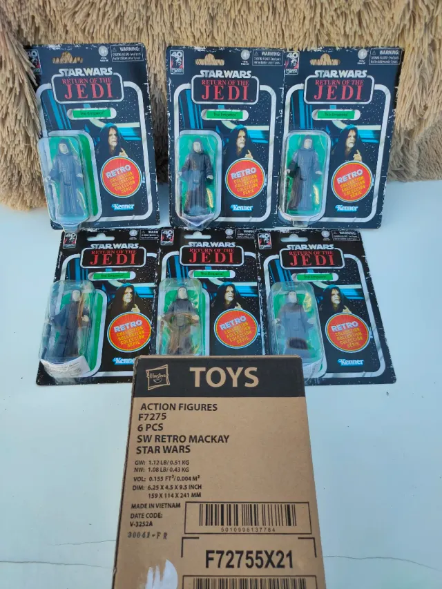 Caja 6 Figuras Star Wars El Emperador