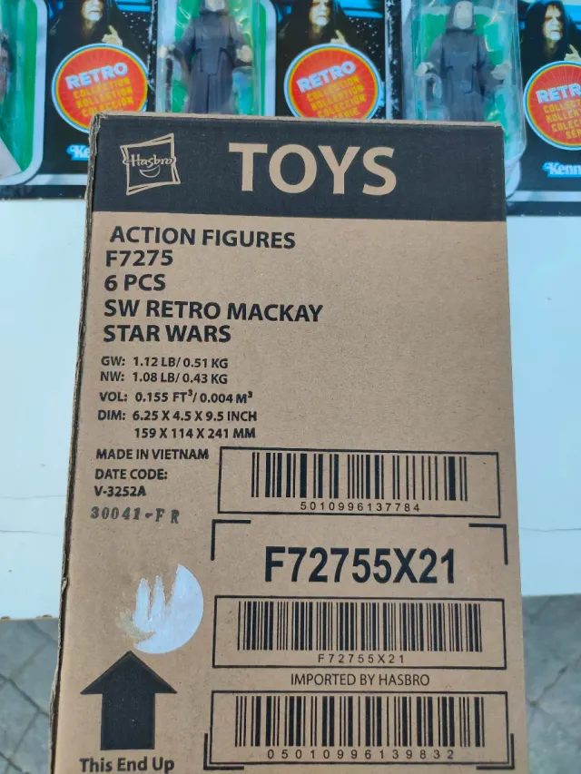 Caja 6 Figuras Star Wars El Emperador