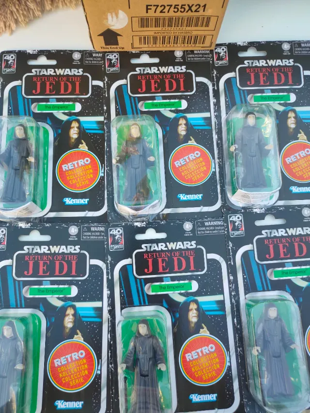 Caja 6 Figuras Star Wars El Emperador