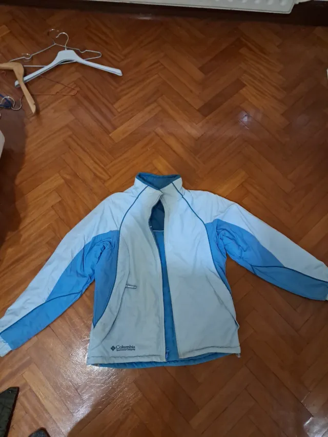 Chaqueta Columbia Mujer Azul y Blanca