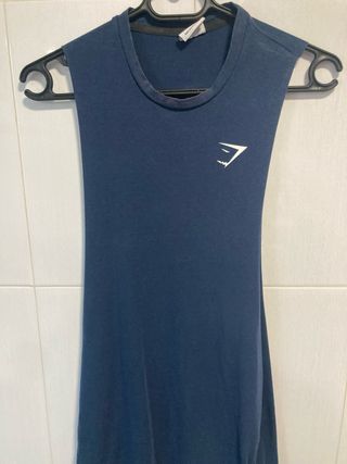 Camiseta tirantes Gymshark azul