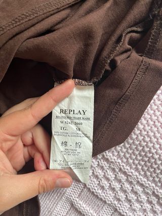 Maglietta vintage Replay marrone