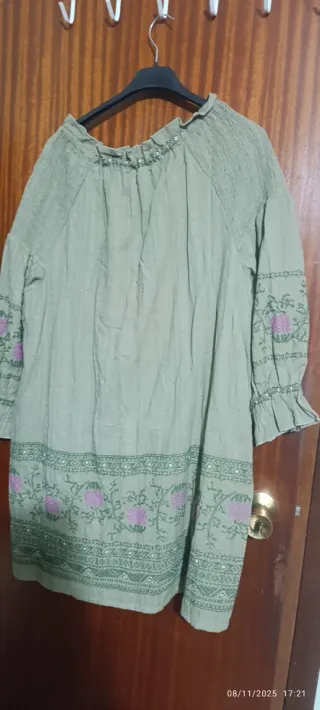 Vestido Pedro del Hierro verde talla S