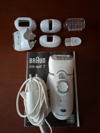 Depiladora Braun Silk-épil 7 Blanca.