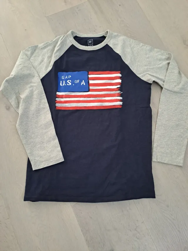 Camiseta GAP manga larga bandera USA