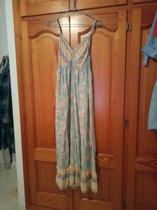 Vestido largo tirantes floral